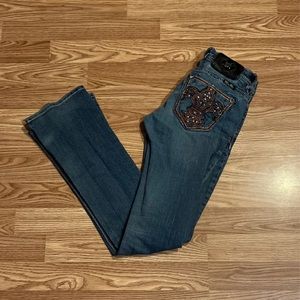 Womens Miss Me jeans - size 24 - bootcut